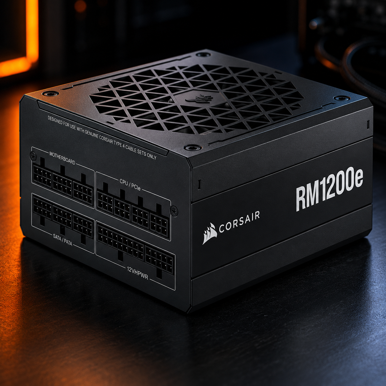 Fonte Corsair RM1200e Fonte 1200W, Full Modular Plus Gold