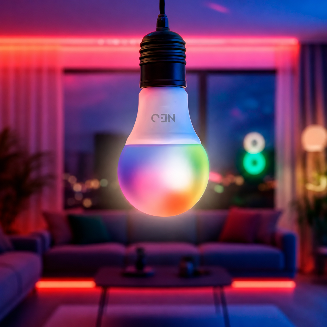 Lampadas Led Pera Smart Inteligente Wi Fi 2.4ghz Alexa Google 10w Rgb