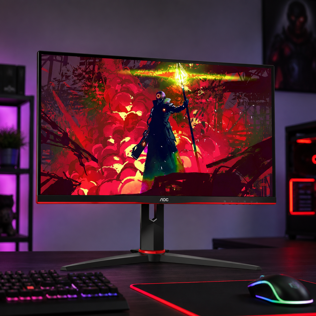 Monitor Gamer Hero Full Hd 27'' G-sync 144hz Ips 1ms Aoc