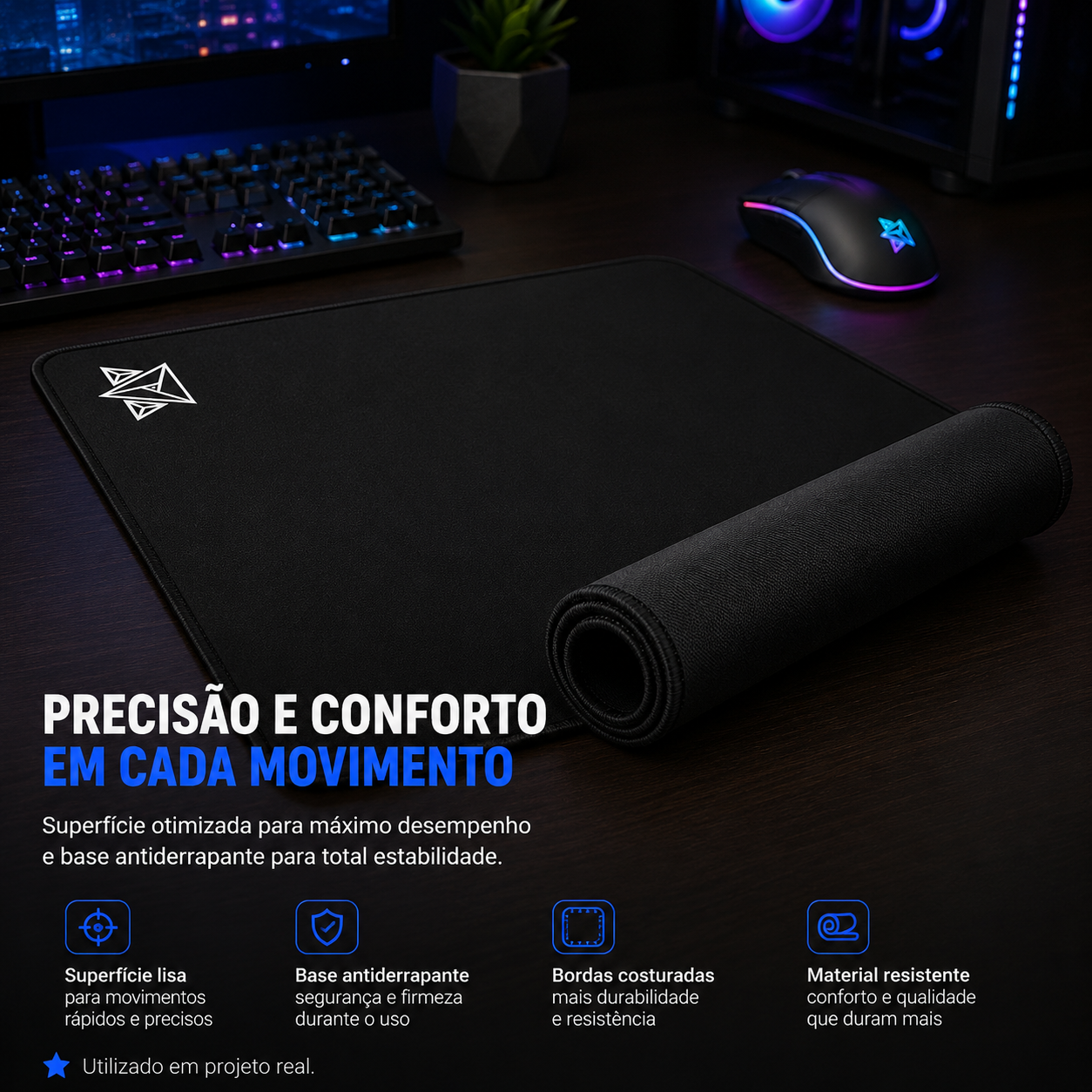 Mouse Pad Gamer Adamantiun Aegir Grande de 90x40 cm