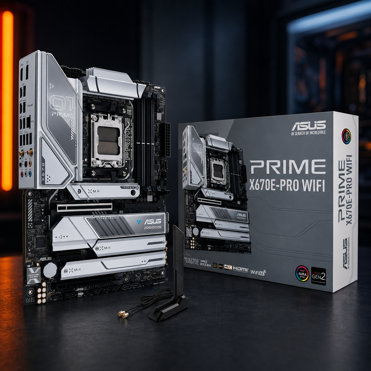 Placa Wi-fi Asus Prime X670e-pro, Ddr5, Am5 E