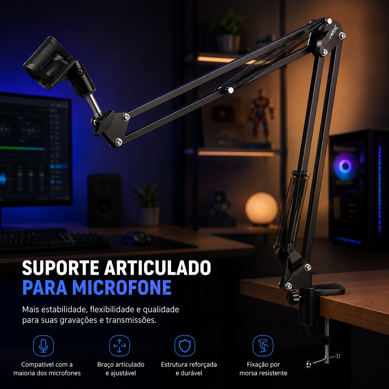 Suporte Articulado Mesa